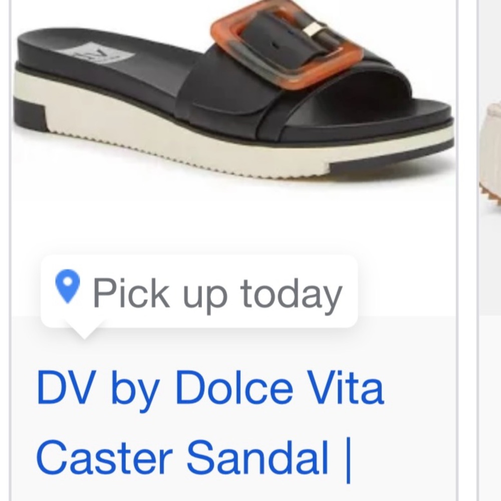 Dolce Vita Black and Orange Sandals